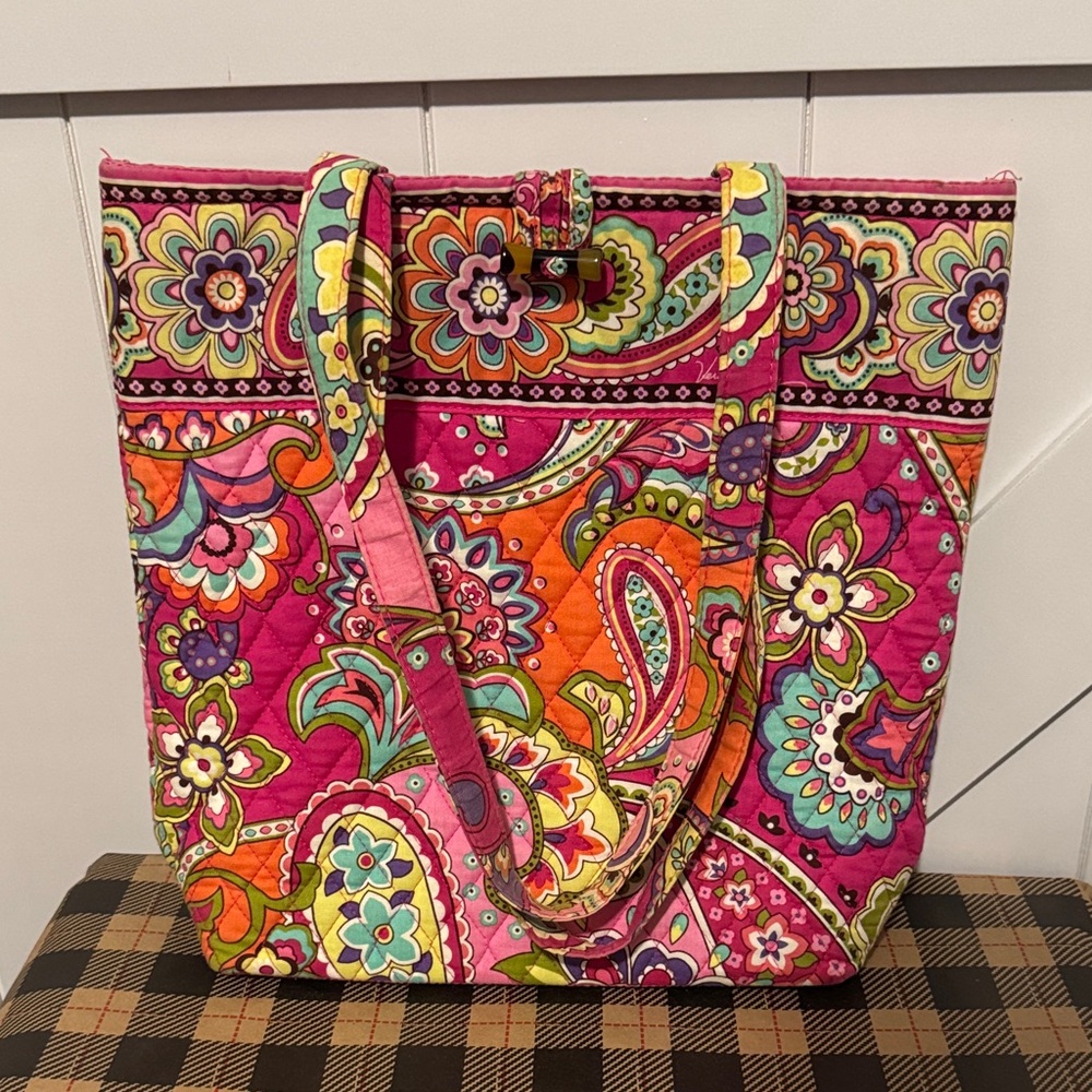 Vera Bradley Vibrant Floral Tote Bag